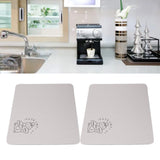 2PCS Coffee Bar Mat Multifunctional Prevent Slip Waterproof Shockproof Absorbent Dish Drying Mat for Kitchen Counter 30x40cm / 11.8x15.7in