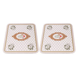 2PCS Coffee Mat Prevent Slip Waterproof Bottom Shockproof Absorbent Dish Drying Mat for Coffee Bar Accessories 50x60cm / 19.7x23.6in