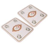 2PCS Coffee Mat Prevent Slip Waterproof Bottom Shockproof Absorbent Dish Drying Mat for Coffee Bar Accessories 50x60cm / 19.7x23.6in