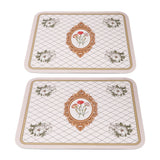 2PCS Coffee Mat Prevent Slip Waterproof Bottom Shockproof Absorbent Dish Drying Mat for Coffee Bar Accessories 50x60cm / 19.7x23.6in