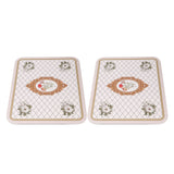 2PCS Coffee Mat Prevent Slip Waterproof Bottom Shockproof Absorbent Dish Drying Mat for Coffee Bar Accessories 50x60cm / 19.7x23.6in
