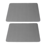 2Pcs Coffee Mat Drying Pad Super Absorbent Prevent Slip Shock Absorption Easy to Clean Coffee Bar Mat for Countertops Coffee Machine Dark Gray 40x50cm / 15.7x19.7in