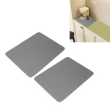 2Pcs Coffee Mat Drying Pad Super Absorbent Prevent Slip Shock Absorption Easy to Clean Coffee Bar Mat for Countertops Coffee Machine Dark Gray 40x50cm / 15.7x19.7in