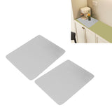 2Pcs Coffee Mat Drying Pad Super Absorbent Prevent Slip Shock Absorption Easy to Clean Coffee Bar Mat for Countertops Coffee Machine Light Gray 30x40cm / 11.8x15.7in