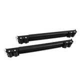 Heavy Duty Extendable Appliance Rollers Mobile Washing Machine Base Furniture Washing Machine Dolly with 24 Roller Brake Black