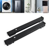 Heavy Duty Extendable Appliance Rollers Mobile Washing Machine Base Furniture Washing Machine Dolly with 24 Roller Brake Black