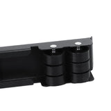 Heavy Duty Extendable Appliance Rollers Mobile Washing Machine Base Furniture Washing Machine Dolly with 24 Roller Brake Black