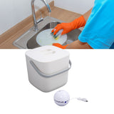 Mini Sink Dishwasher Portable Auto Shutdown Efficient USB Dish Washing Machine for Home Kitchen White Bucket