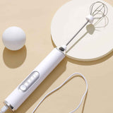 Electric Egg Frother Multifunctional Cordless Handheld Milk Frother for Household Kitchen Baking Coffee White In Australia - Darrahopens