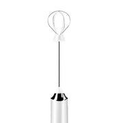 Electric Egg Frother Multifunctional Cordless Handheld Milk Frother for Household Kitchen Baking Coffee White