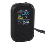 5 in 1 Air Quality Monitor Multifunctional Smart Portable CO2 Humidity Temperature Detector for Indoor Home Black