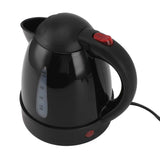 Electric Kettle 150W 1L Black Road Hot Water Boiler Stainless Steel Liner Auto Shut Off Tea Kettle Car Cigarette Plug 12V for Sedans SUVs