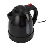 Electric Kettle 150W 1L Black Road Hot Water Boiler Stainless Steel Liner Auto Shut Off Tea Kettle Car Cigarette Plug 12V for Sedans SUVs