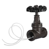 1/2in Vintage Steampunk Lamp Valve Black Valve Iron Table Lamp White Wire Stop Valve In Australia - Darrahopens