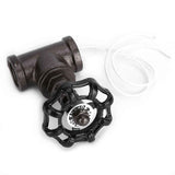 1/2in Vintage Steampunk Lamp Valve Black Valve Iron Table Lamp White Wire Stop Valve In Australia - Darrahopens