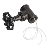 1/2in Vintage Steampunk Lamp Valve Black Valve Iron Table Lamp White Wire Stop Valve In Australia - Darrahopens