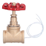 Vintage Steampunk 1/2in Stop Valve Tee Industrial Light Switch with Wire for Pipe Light Fixtures