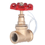 Vintage Steampunk 1/2in Stop Valve Tee Industrial Light Switch with Wire for Pipe Light Fixtures