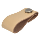 Artificial Leather Luggage Handle Modern Single Hole Concealed Cabinet Pull for Door WardrobeLight Brown In Australia - Darrahopens