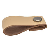 Artificial Leather Luggage Handle Modern Single Hole Concealed Cabinet Pull for Door WardrobeLight Brown In Australia - Darrahopens