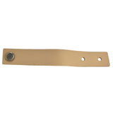 Artificial Leather Luggage Handle Modern Single Hole Concealed Cabinet Pull for Door WardrobeLight Brown