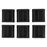 6PCS Furniture Cups Bed Stoppers Rubber Caster Cups Furniture Coasters for Bed Chair Cabinet Sofa Closet Black