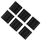 6PCS Furniture Cups Bed Stoppers Rubber Caster Cups Furniture Coasters for Bed Chair Cabinet Sofa Closet Black