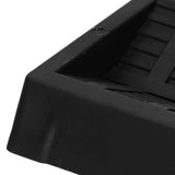 6PCS Furniture Cups Bed Stoppers Rubber Caster Cups Furniture Coasters for Bed Chair Cabinet Sofa Closet Black
