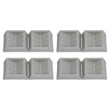 8PCS Rubber Caster Cups Furniture Wheel Stoppers Floor Protector for Bed Office Chair Cabinet Sofa Closet Wheels In Australia - Darrahopens