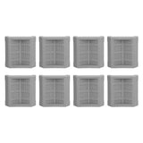 8PCS Rubber Caster Cups Furniture Wheel Stoppers Floor Protector for Bed Office Chair Cabinet Sofa Closet Wheels
