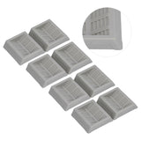 8PCS Rubber Caster Cups Furniture Wheel Stoppers Floor Protector for Bed Office Chair Cabinet Sofa Closet Wheels