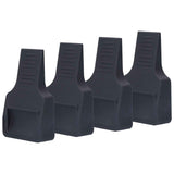 4Pcs Wheel Stoppers U Shaped Wheels Caster Cups Accessory for Sofas Beds Chairs Furnitures Black In Australia - Darrahopens