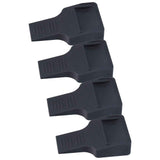 4Pcs Wheel Stoppers U Shaped Wheels Caster Cups Accessory for Sofas Beds Chairs Furnitures Black In Australia - Darrahopens