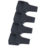 4Pcs Wheel Stoppers U Shaped Wheels Caster Cups Accessory for Sofas Beds Chairs Furnitures Black In Australia - Darrahopens