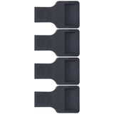 4Pcs Wheel Stoppers U Shaped Wheels Caster Cups Accessory for Sofas Beds Chairs Furnitures Black