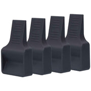 4Pcs Casters Stoppers V Shape Anti Sliding Furniture Wheel Cups for Sofas Beds Chairs Cabinets Black In Australia - Darrahopens