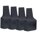 4Pcs Casters Stoppers V Shape Anti Sliding Furniture Wheel Cups for Sofas Beds Chairs Cabinets Black In Australia - Darrahopens