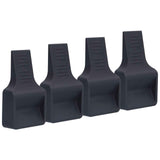 4Pcs Casters Stoppers V Shape Anti Sliding Furniture Wheel Cups for Sofas Beds Chairs Cabinets Black In Australia - Darrahopens