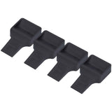 4Pcs Casters Stoppers V Shape Anti Sliding Furniture Wheel Cups for Sofas Beds Chairs Cabinets Black In Australia - Darrahopens