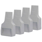 4Pcs U Shape Casters Door Stopper Anti Sliding Furniture Wheels Cups Protectors for Sofa Bed Chair Gray In Australia - Darrahopens