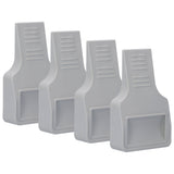 4Pcs U Shape Casters Door Stopper Anti Sliding Furniture Wheels Cups Protectors for Sofa Bed Chair Gray In Australia - Darrahopens
