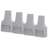 4Pcs U Shape Casters Door Stopper Anti Sliding Furniture Wheels Cups Protectors for Sofa Bed Chair Gray In Australia - Darrahopens