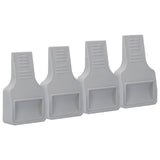4Pcs U Shape Casters Door Stopper Anti Sliding Furniture Wheels Cups Protectors for Sofa Bed Chair Gray In Australia - Darrahopens