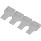 4Pcs U Shape Casters Door Stopper Anti Sliding Furniture Wheels Cups Protectors for Sofa Bed Chair Gray In Australia - Darrahopens
