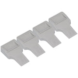 4Pcs U Shape Casters Door Stopper Anti Sliding Furniture Wheels Cups Protectors for Sofa Bed Chair Gray In Australia - Darrahopens