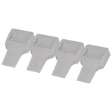 4Pcs U Shape Casters Door Stopper Anti Sliding Furniture Wheels Cups Protectors for Sofa Bed Chair Gray In Australia - Darrahopens