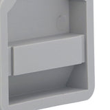 4Pcs U Shape Casters Door Stopper Anti Sliding Furniture Wheels Cups Protectors for Sofa Bed Chair Gray
