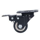 4PCS Caster 1.5in 360° Rotate Head Rubber Shock Absorption Double Ball Bearing Chair Wheel