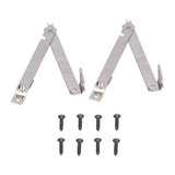 2 Set Folding Support Hinges Lid Lift Up Stay Hinge for Wooden Boxes Cabinet Cupboard Furniture Hardware