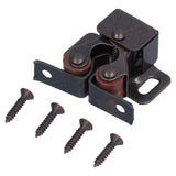 30 Set Stainless Steel Double Roller Catch Cabinet Latches Self Elastic Magnetic Damping Buffer In Australia - Darrahopens